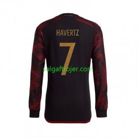 Tyskland Havertz 7 Fodboldtrøjer Udebanesæt World Cup 2022 Langærmet